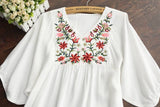 Women Mexican Ethnic Embroidered Dress - WazzalaLifestyle